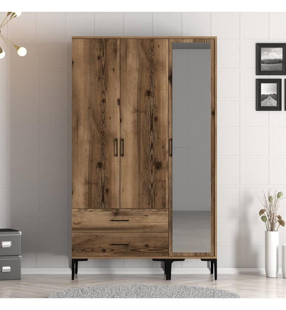 Armoire, Noyer, Panneau de particules mélaminé