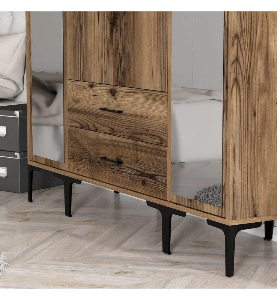 Armoire, Noyer, Panneau de particules mélaminé