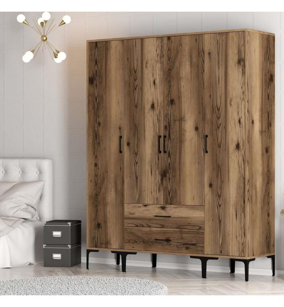 Armoire, Noyer, Panneau de particules mélaminé