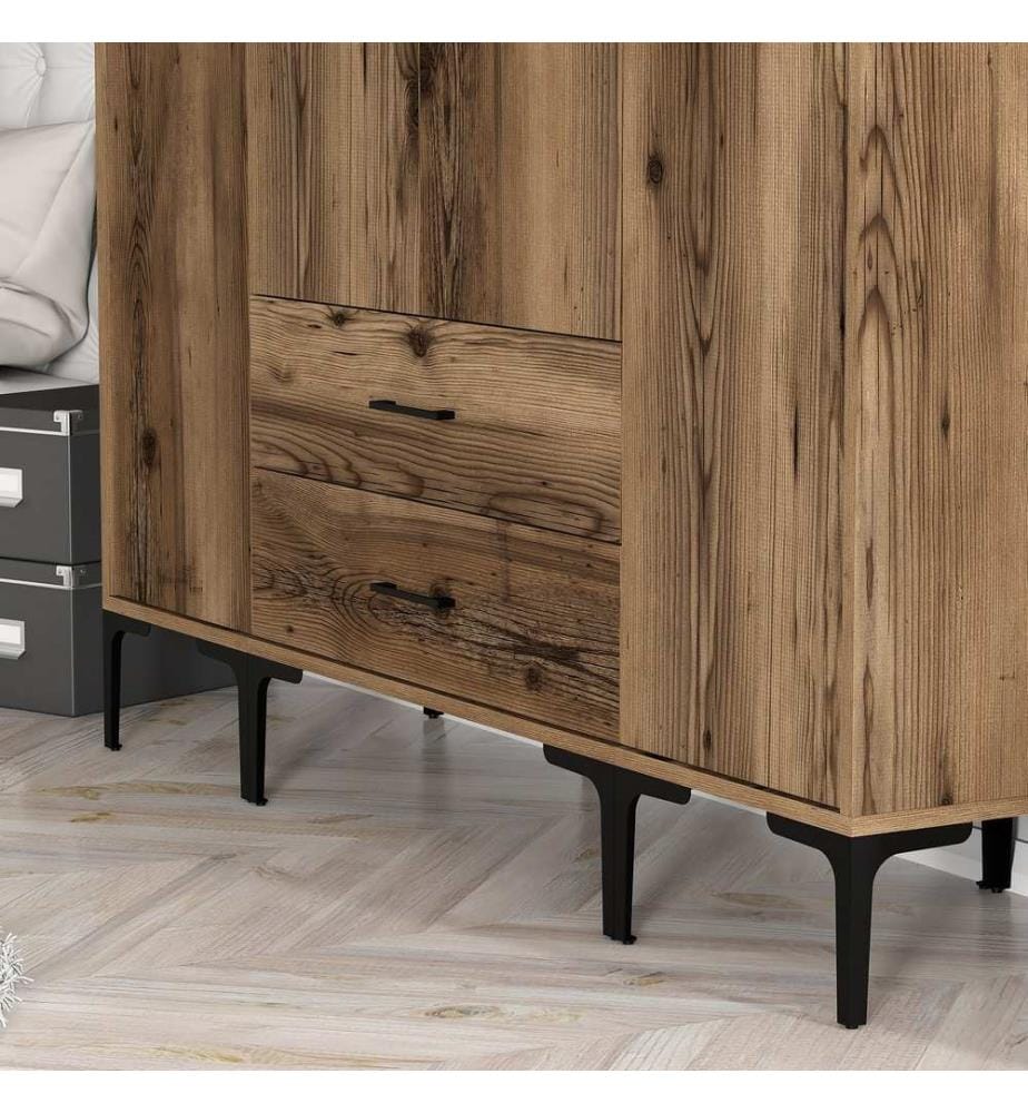 Armoire, Noyer, Panneau de particules mélaminé