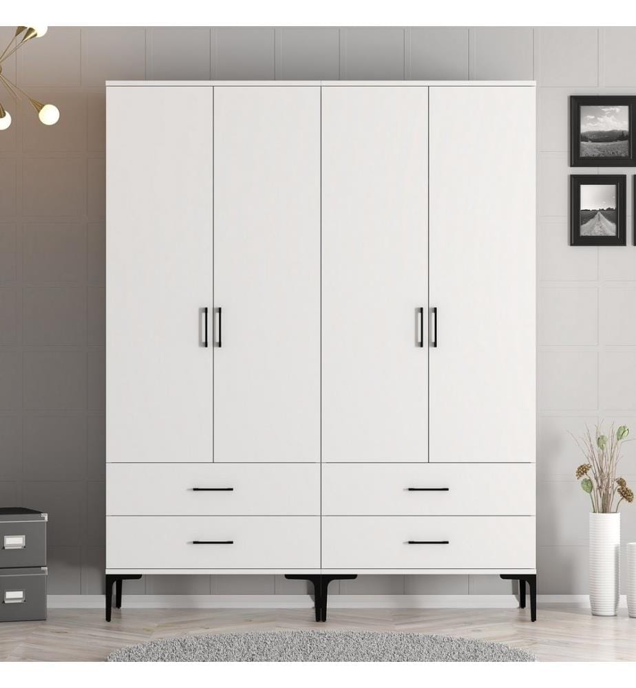 Armoire, Blanc, Panneau de particules mélaminé