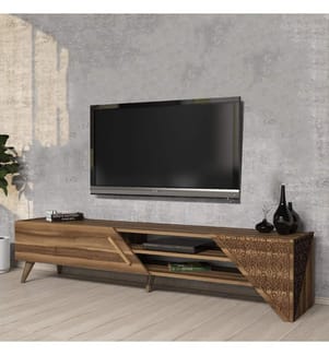 Mobile TV, Noce, Pannello di particelle rivestito in melamina