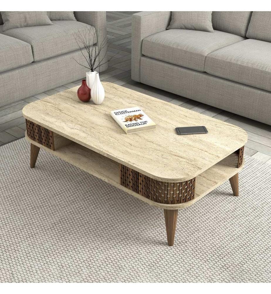 Couchtisch, Travertin, 100 % MELAMINBESCHICHTETE SPANPLATTE