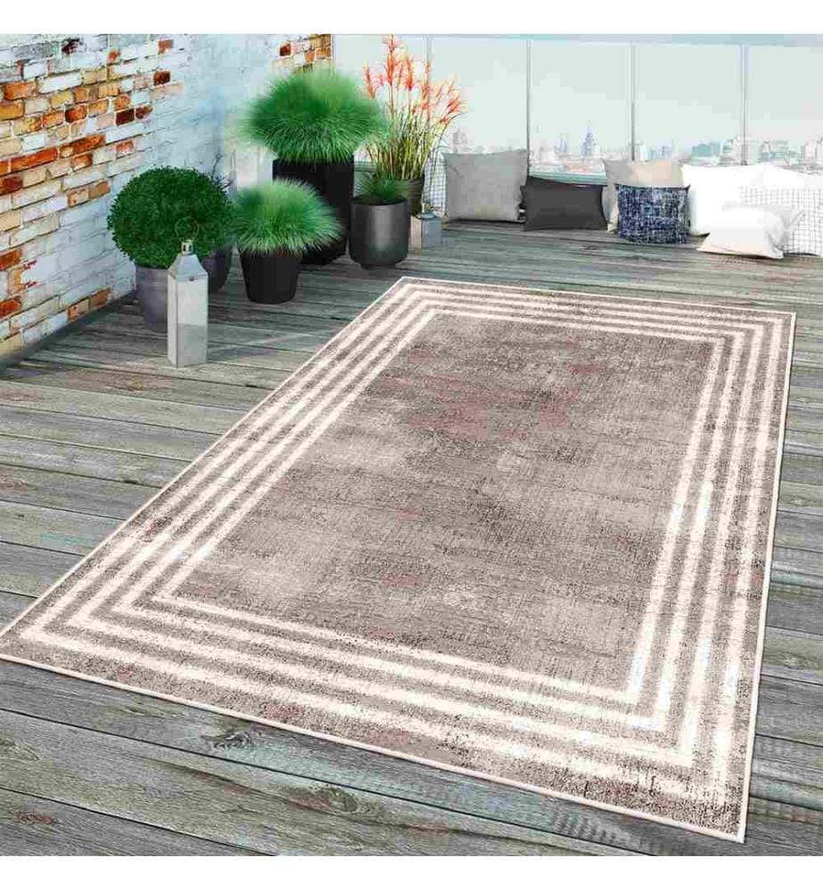 Tapis, brun, 70% coton - 30% chenille, 80 x 200 cm