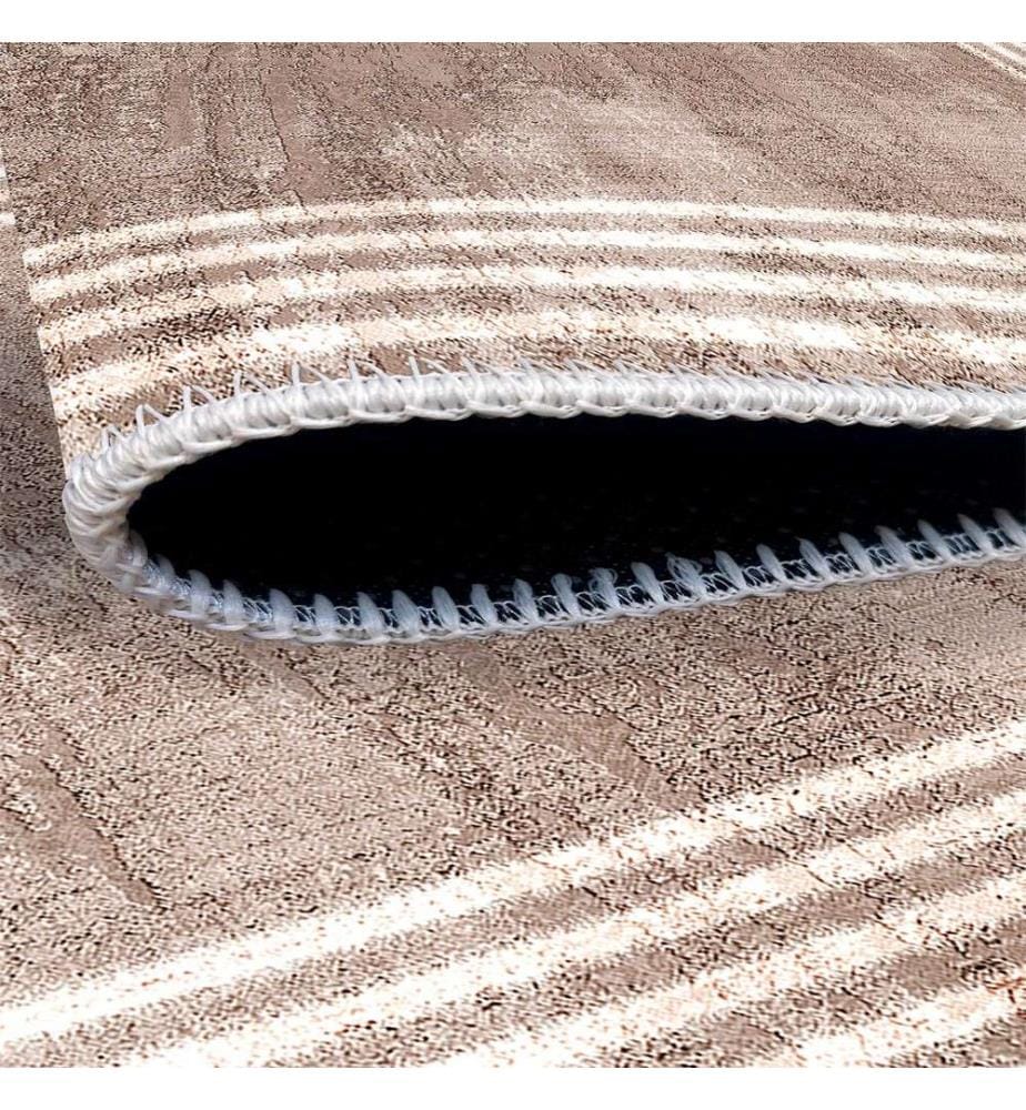 Tapis, brun, 70% coton - 30% chenille, 80 x 200 cm