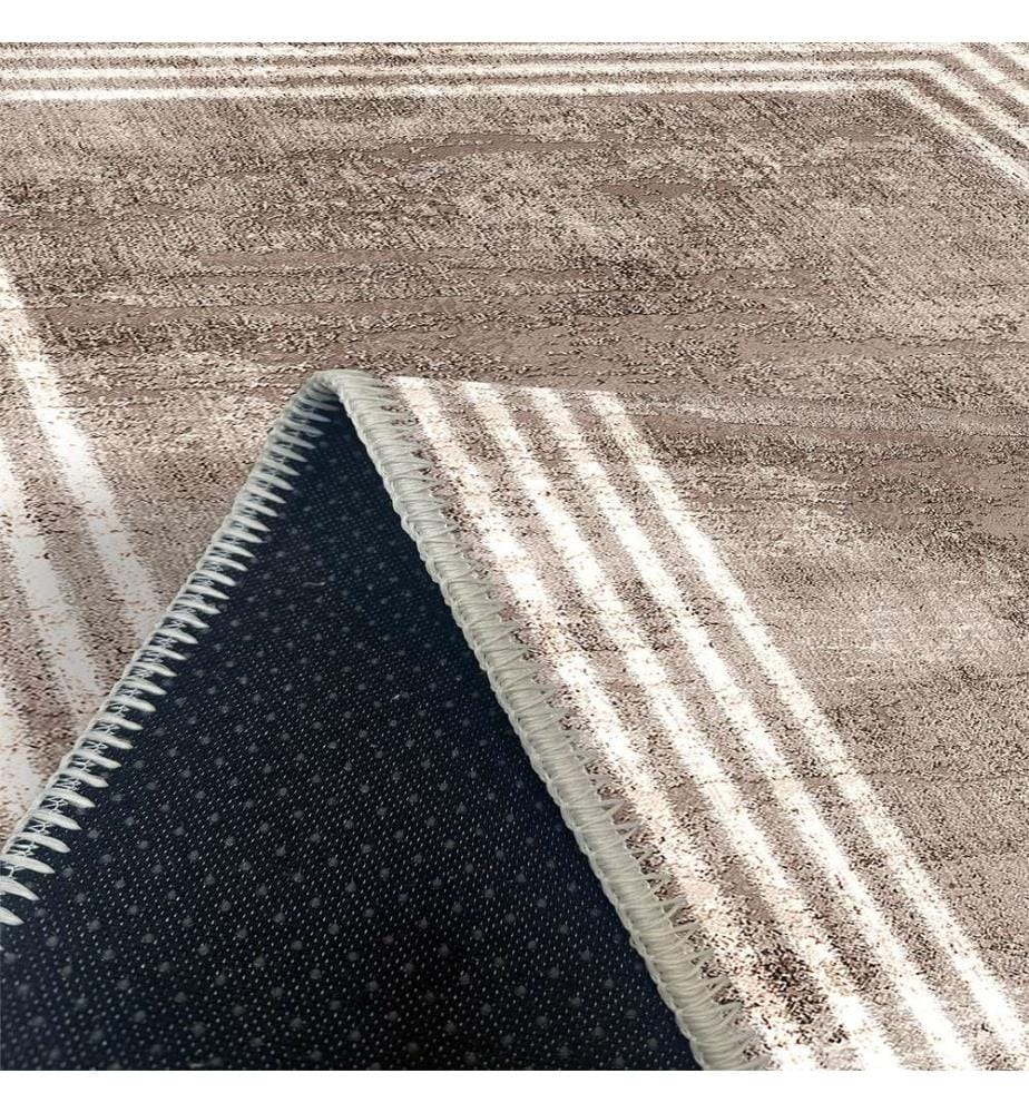 Tapis, brun, 70% coton - 30% chenille, 160 x 230 cm