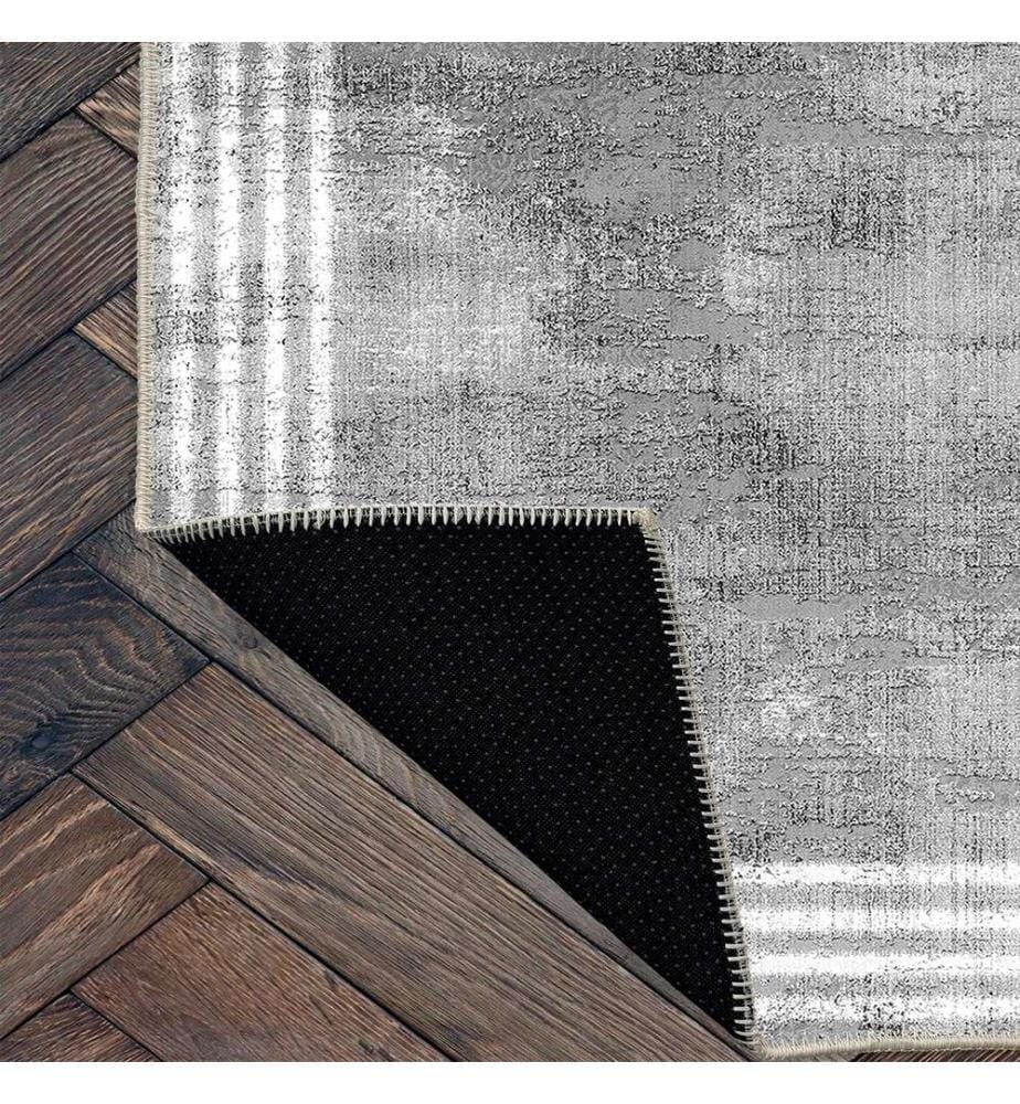 Tapis, gris, 70% coton - 30% chenille, 80 x 200 cm