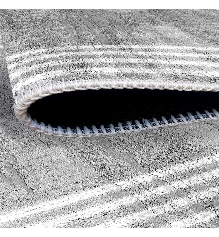 Tapis, gris, 70% coton - 30% chenille, 80 x 200 cm