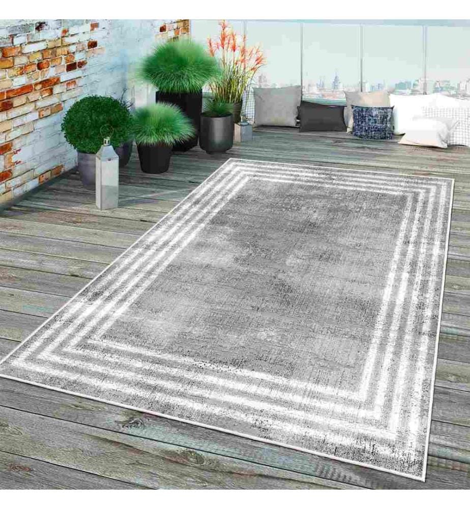 Tappeto, Grigio, 70% Cotone - 30% Ciniglia, 180 x 280 cm