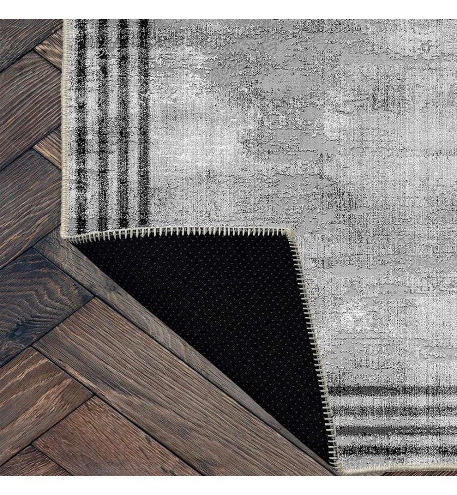 Tappeto, Grigio, 70% Cotone - 30% Ciniglia, 80 x 200 cm