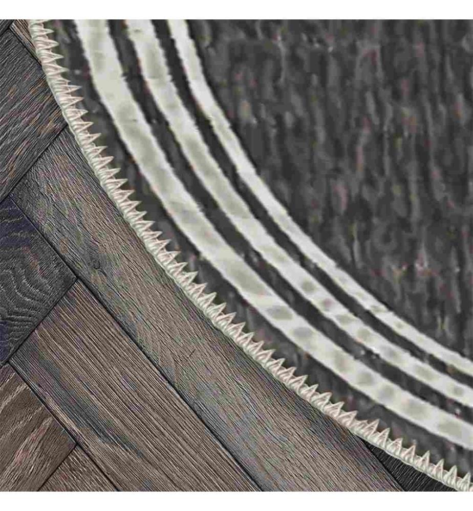Tappeto, Grigio, 70% Cotone - 30% Ciniglia, Diametro: 110 cm
