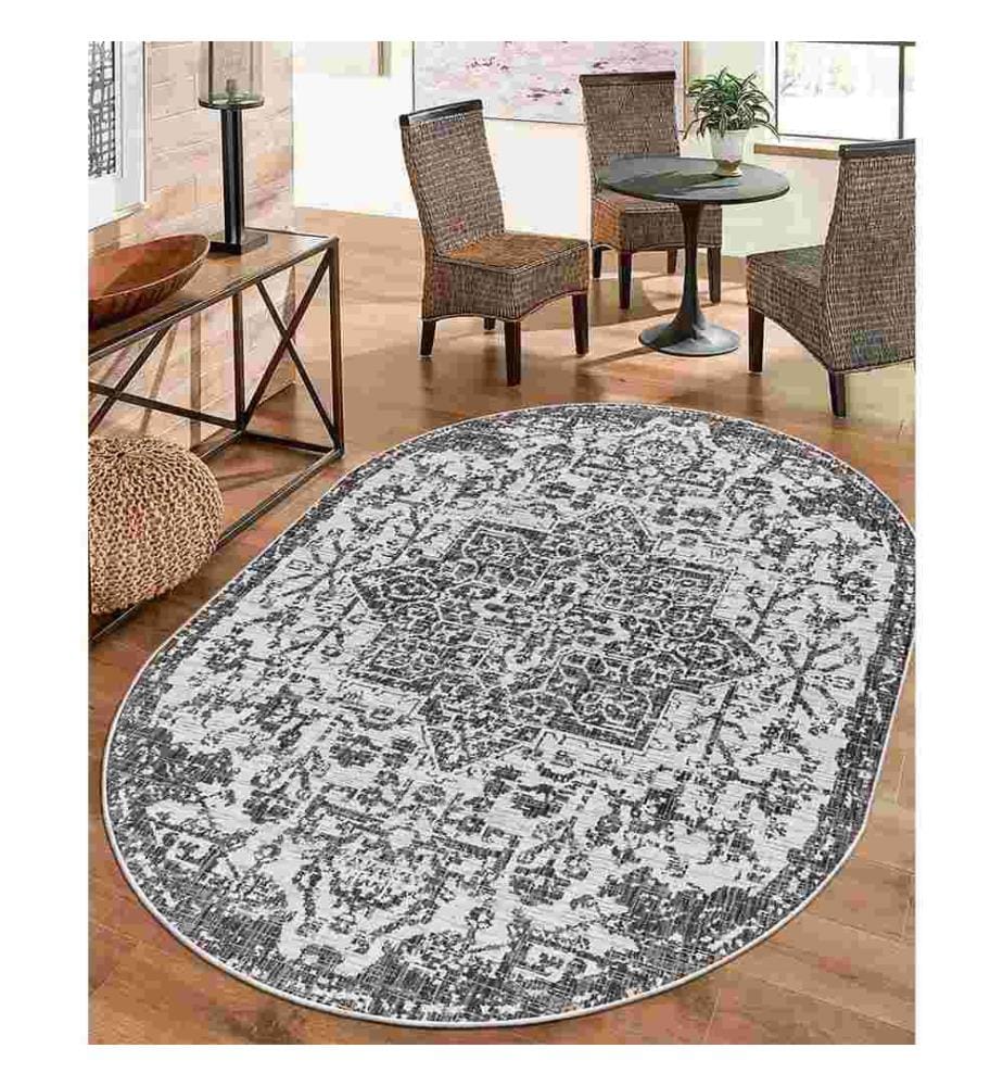 Tappeto, Grigio, 70% Cotone - 30% Ciniglia, 80 x 200 cm
