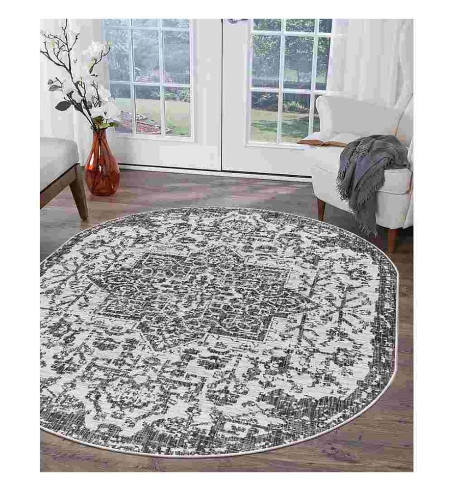 Tappeto, Grigio, 70% Cotone - 30% Ciniglia, 200 x 300 cm
