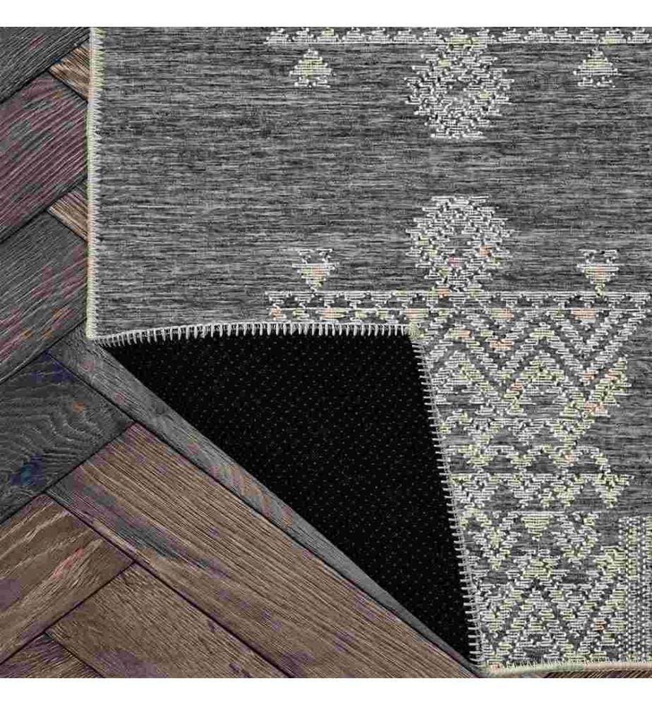Tappeto, Grigio, 70% Cotone - 30% Ciniglia, 100 x 150 cm