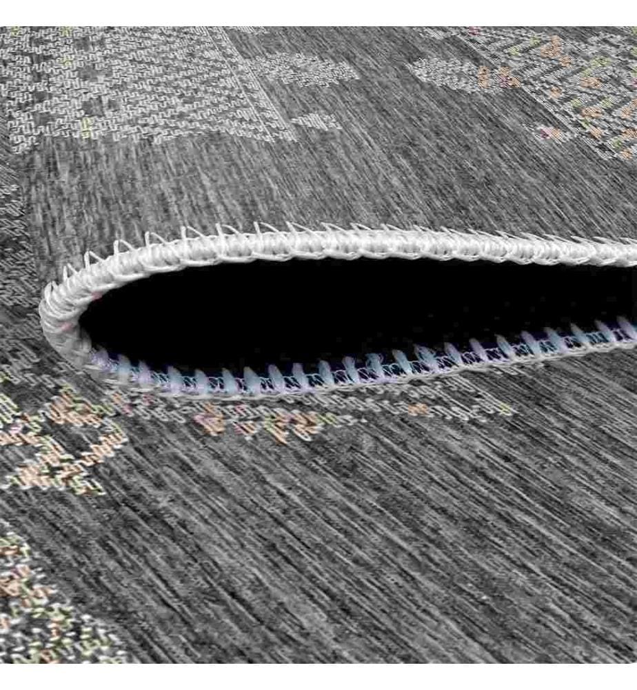 Tappeto, Grigio, 70% Cotone - 30% Ciniglia, 100 x 300 cm