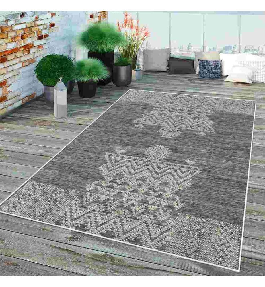 Tappeto, Grigio, 70% cotone - 30% ciniglia, 120 x 180 cm