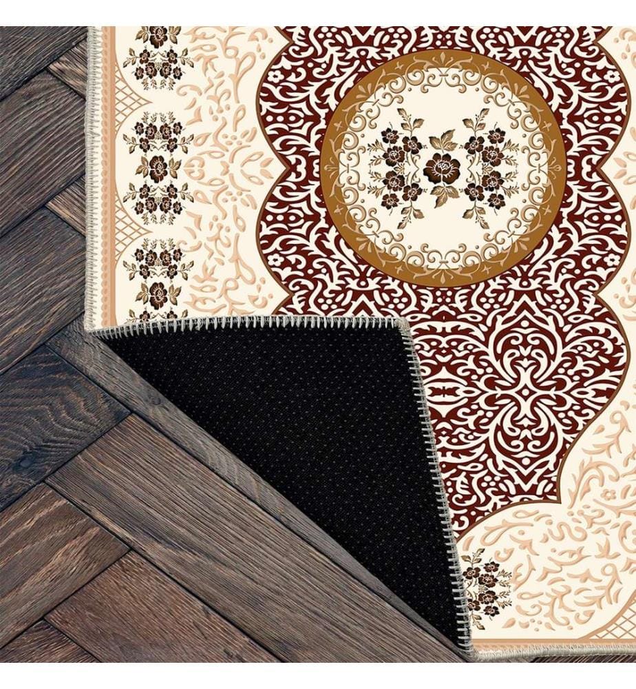 Tappeto, Crema, 70% cotone - 30% ciniglia, 100 x 150 cm