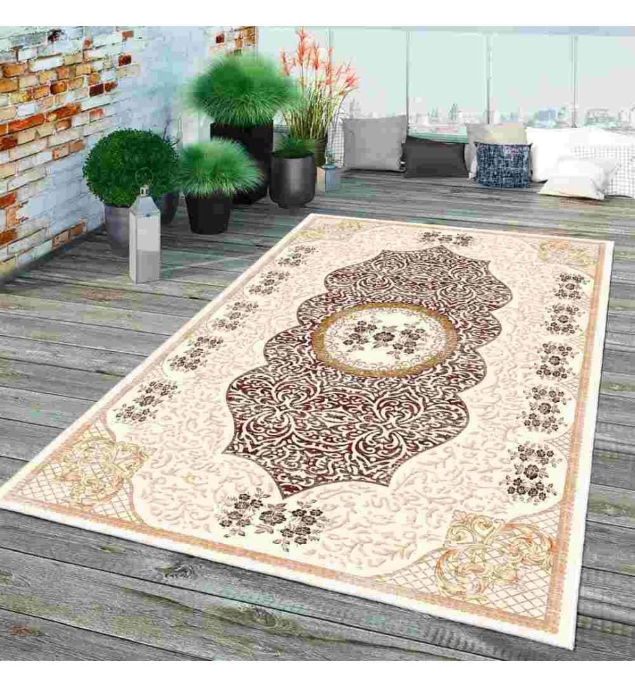 Tappeto, Crema, 70% cotone - 30% ciniglia, 120 x 180 cm