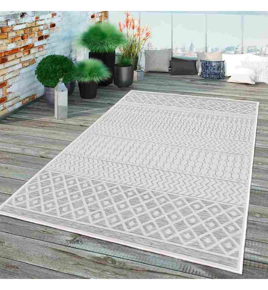 Tappeto, Grigio, 70% Cotone - 30% Ciniglia, 100 x 150 cm