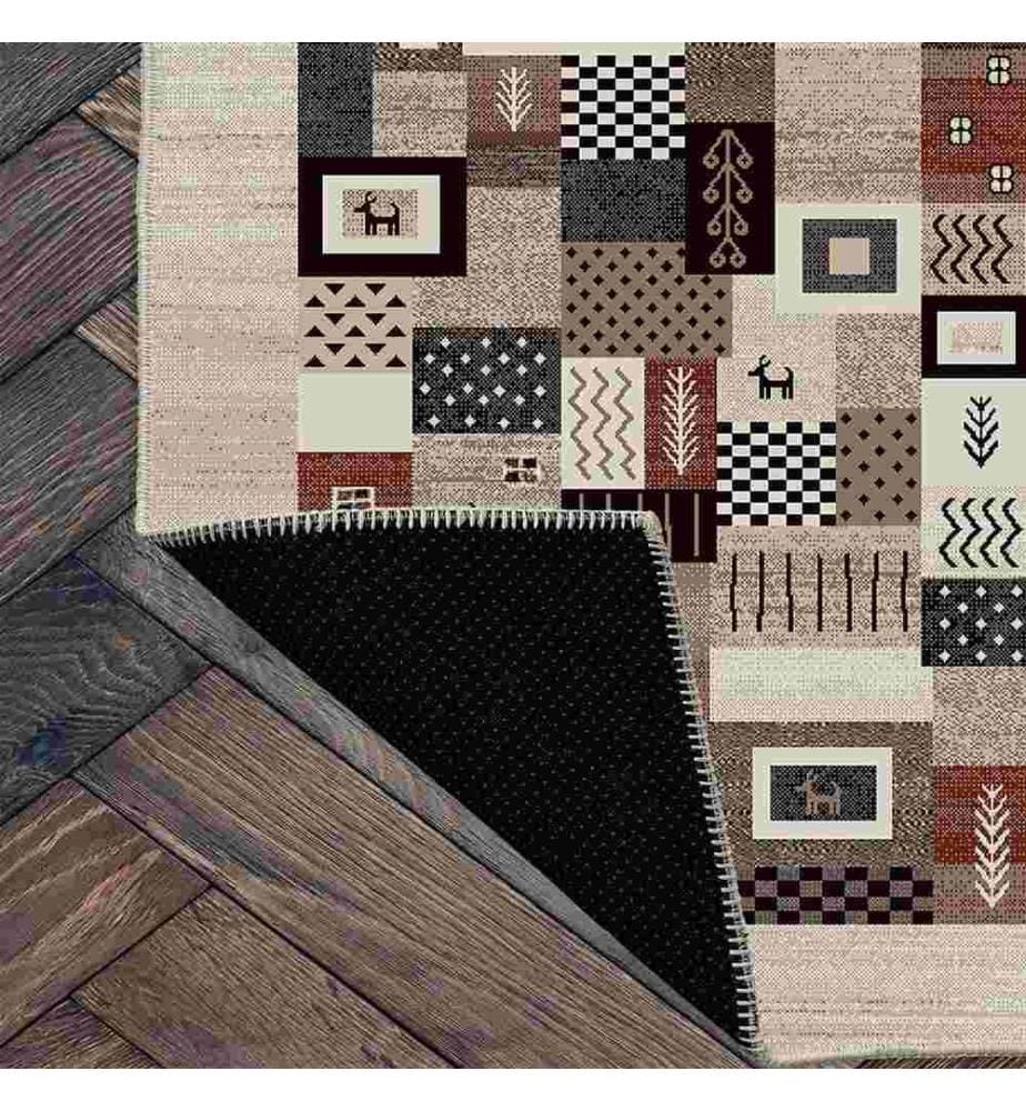 Tappeto, Marrone, 70% Cotone - 30% Ciniglia, 80 x 300 cm
