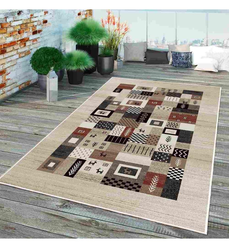 Tappeto, Marrone, 70% Cotone - 30% Ciniglia, 100 x 300 cm