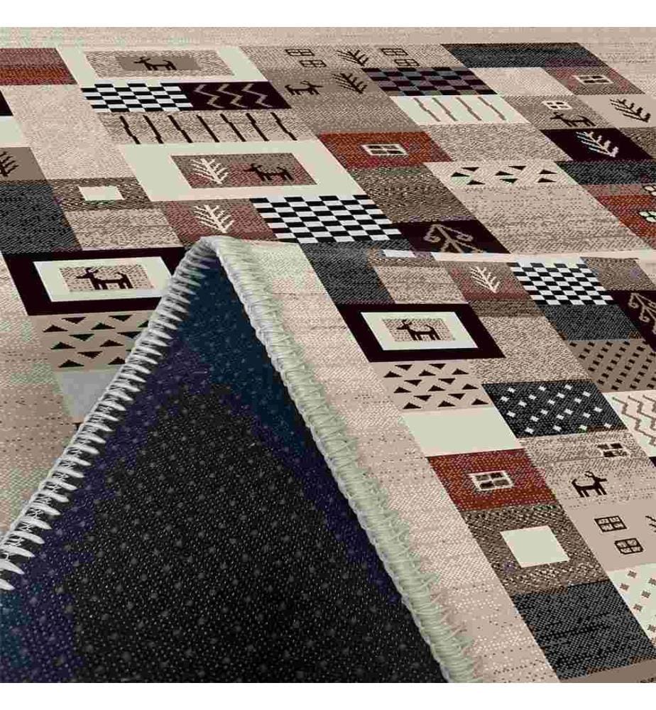 Tappeto, Marrone, 70% Cotone - 30% Ciniglia, 120 x 180 cm
