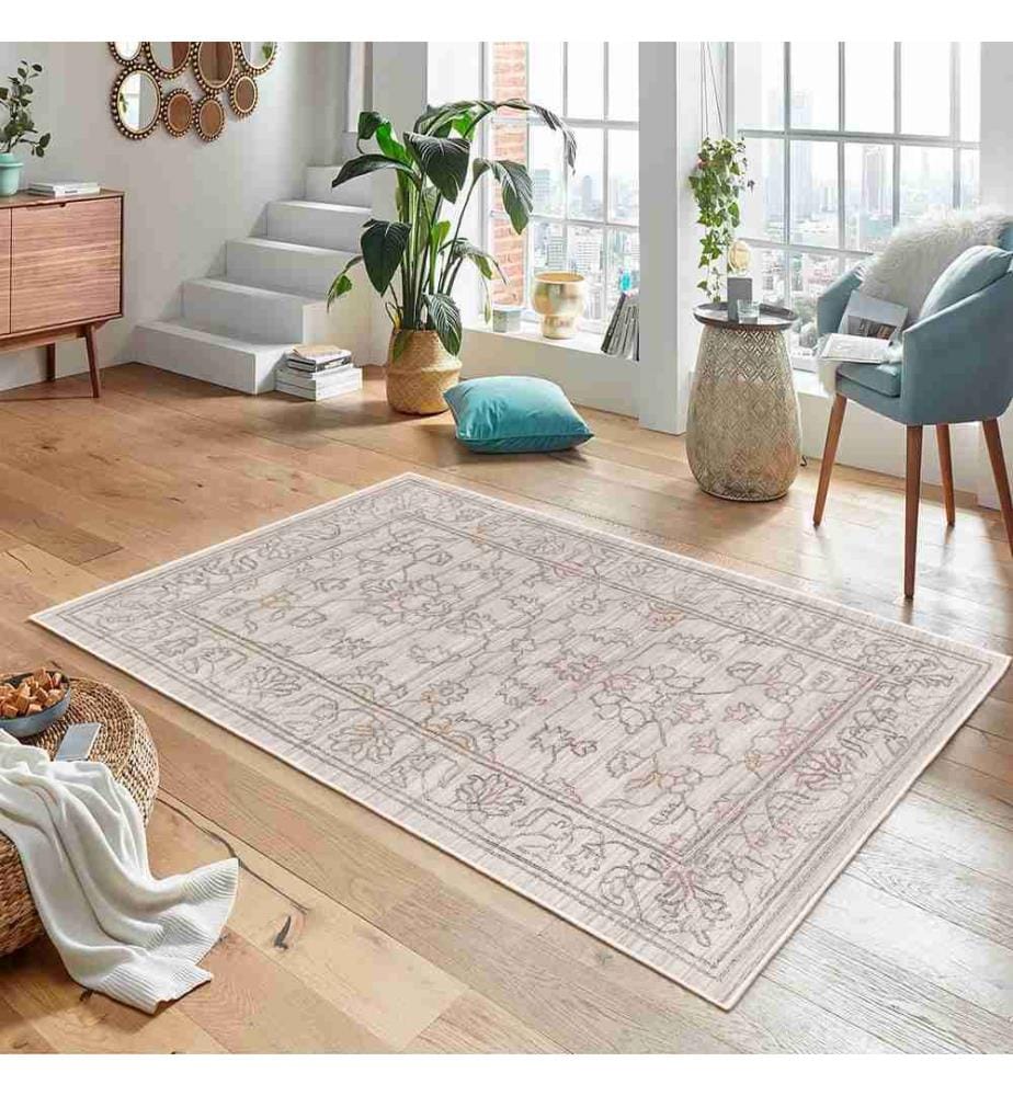 Tappeto, Crema, 70% cotone - 30% ciniglia, 60 x 100 cm