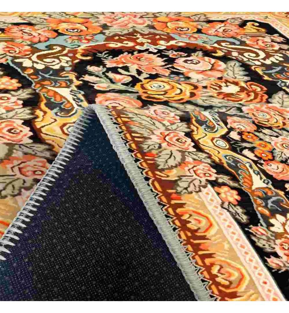 Tappeto, Arancione, 70% cotone - 30% ciniglia, 60 x 100 cm