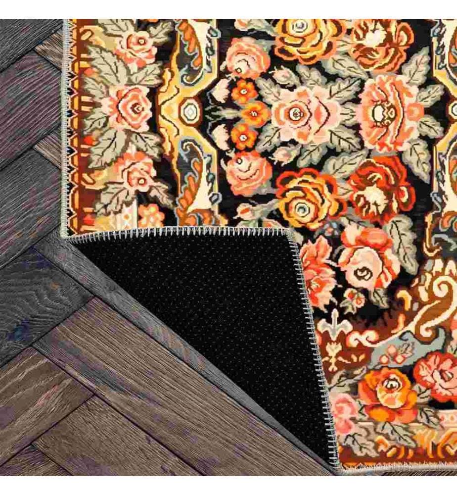 Tappeto, Arancione, 70% cotone - 30% ciniglia, 60 x 100 cm