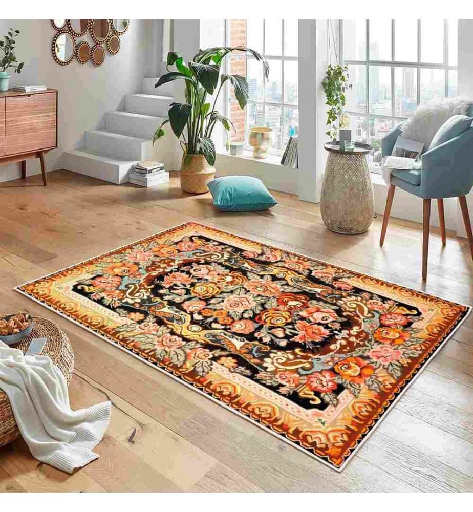 Tappeto, Arancione, 70% cotone - 30% ciniglia, 200 x 300 cm