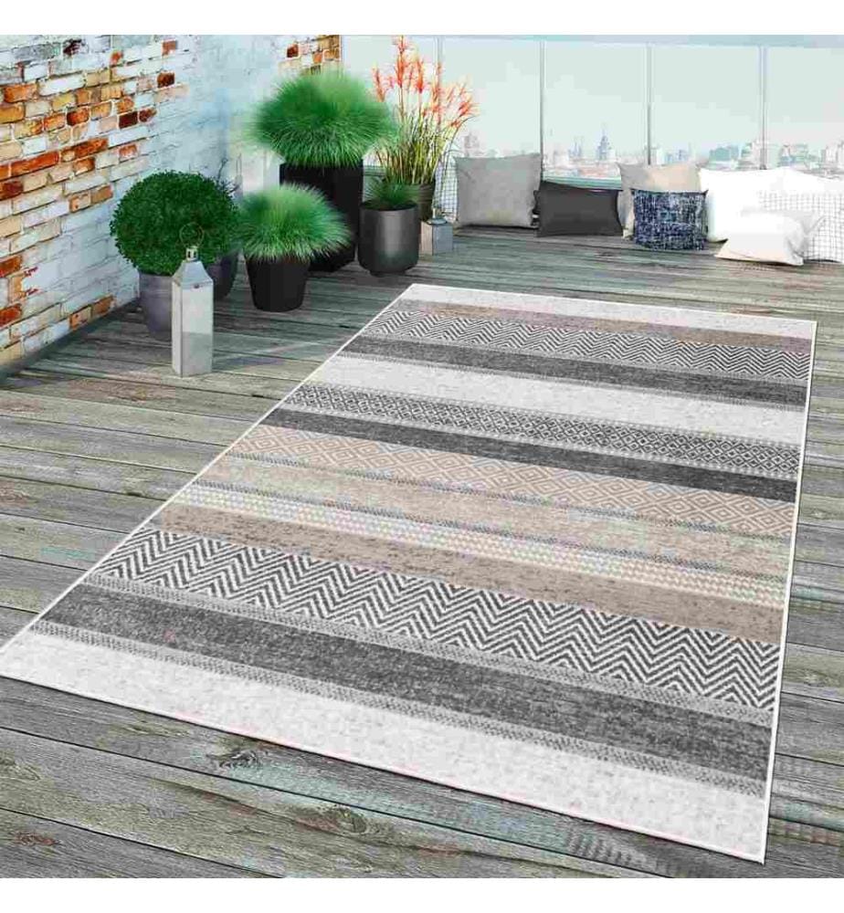 Tappeto, Grigio, 70% Cotone - 30% Ciniglia, 180 x 280 cm