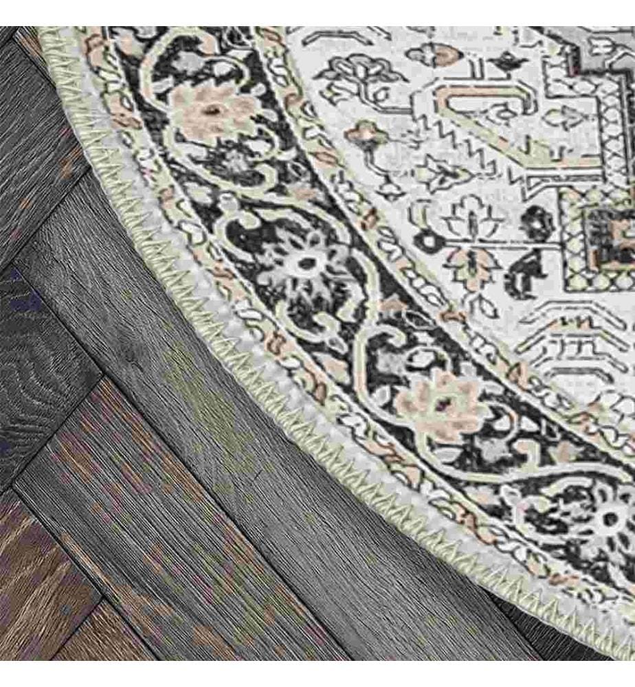 Tappeto, Grigio, 70% Cotone - 30% Ciniglia, Diametro: 160 cm