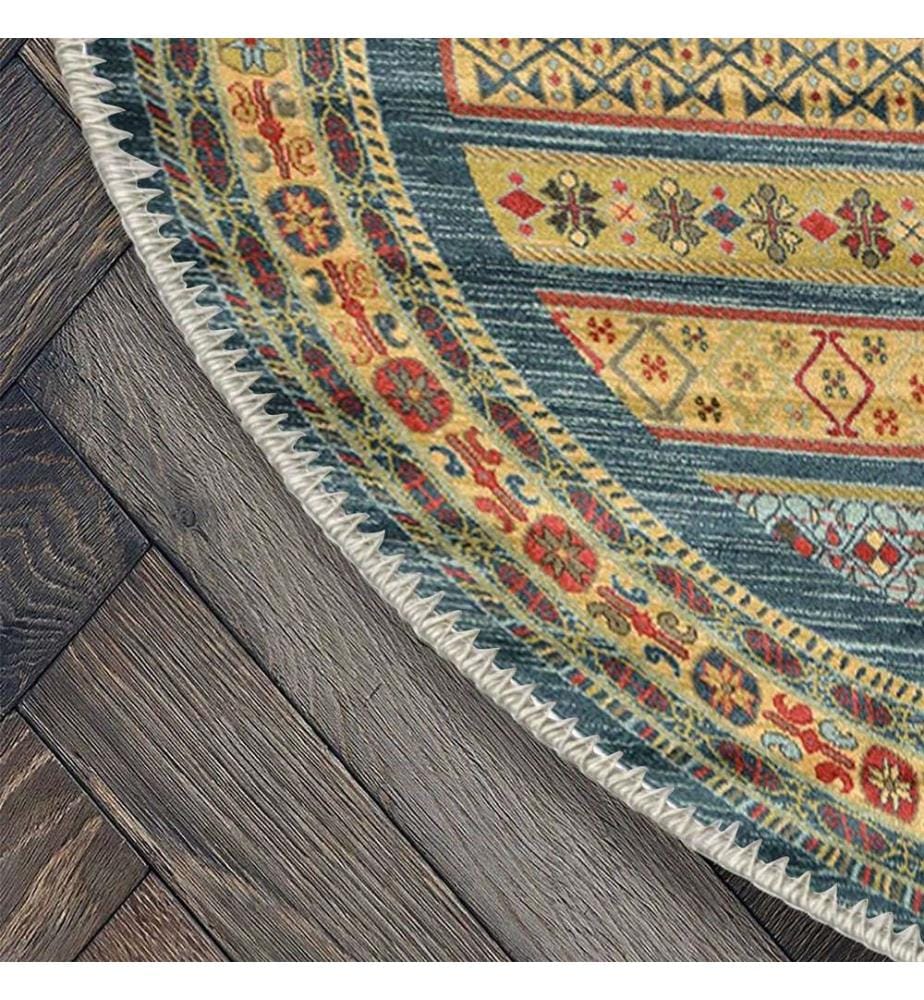 Tappeto, Grigio, 70% Cotone - 30% Ciniglia, Diametro: 80 cm