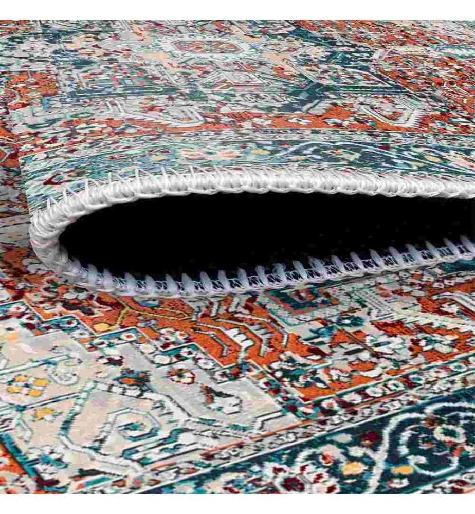 Tappeto, Blu, 70% cotone - 30% ciniglia, 100 x 200 cm