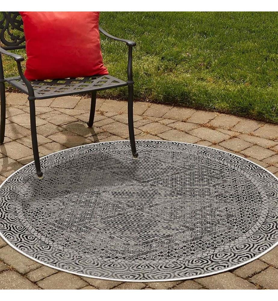 Tappeto, Marrone, 70% Cotone - 30% Ciniglia, Diametro: 100 cm