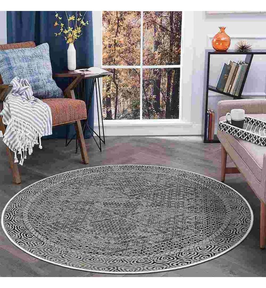 Tappeto, Marrone, 70% Cotone - 30% Ciniglia, Diametro: 120 cm