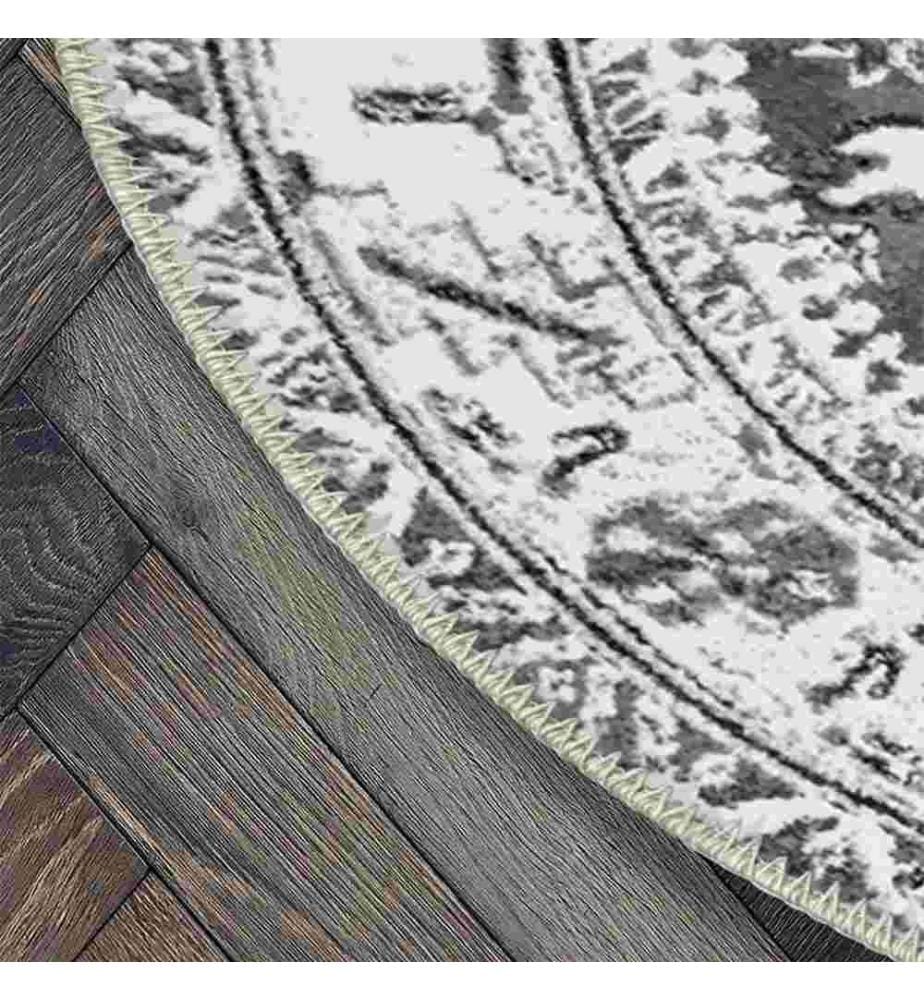 Tappeto, Grigio, 70% Cotone - 30% Ciniglia, Diametro: 120 cm