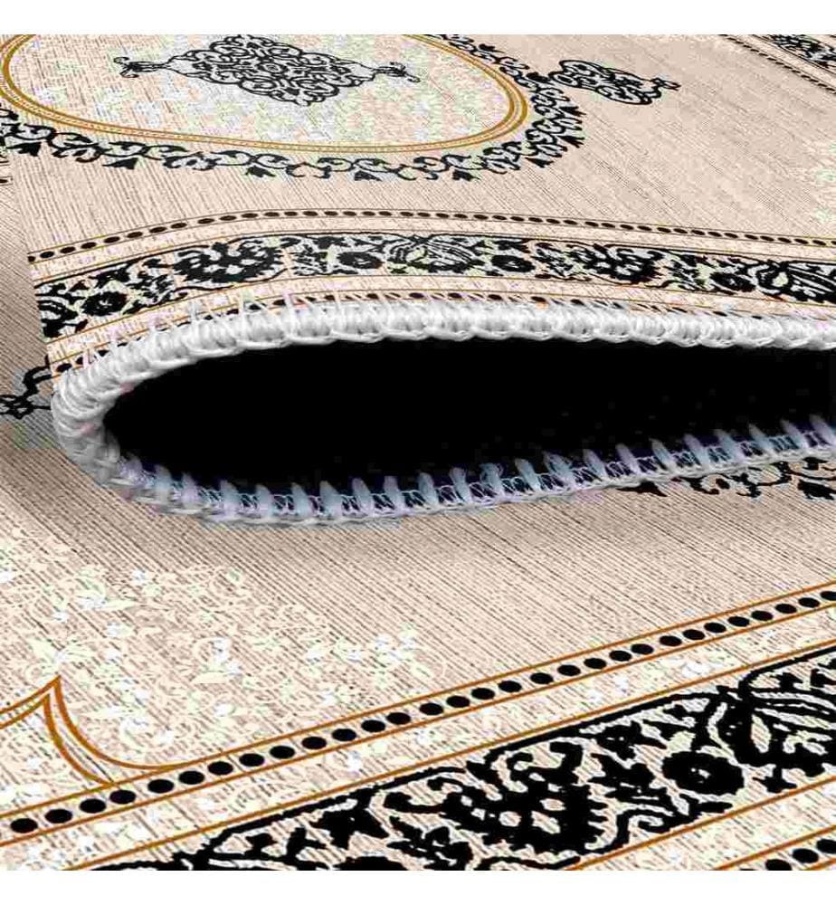 Tappeto, Crema, Nero, 70% Cotone - 30% Ciniglia, 200 x 300 cm