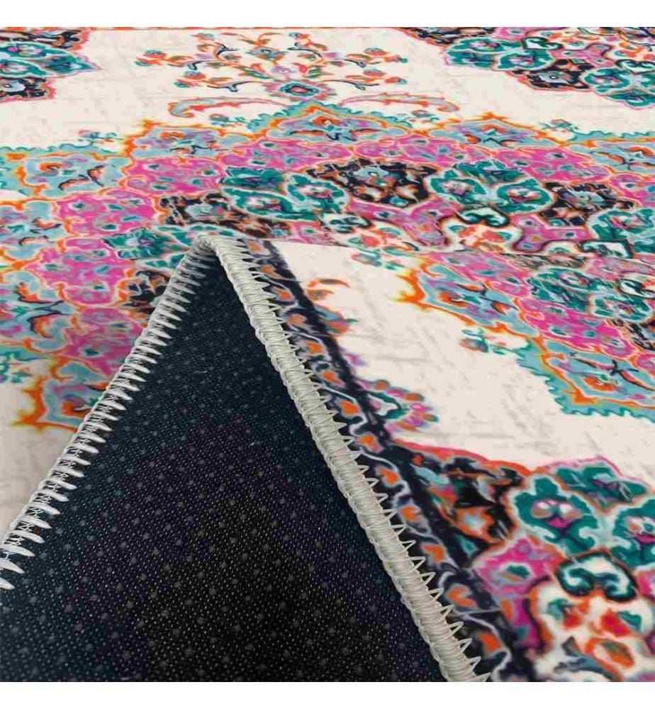 Tappeto, Rosa, 70% cotone - 30% ciniglia, 80 x 120 cm