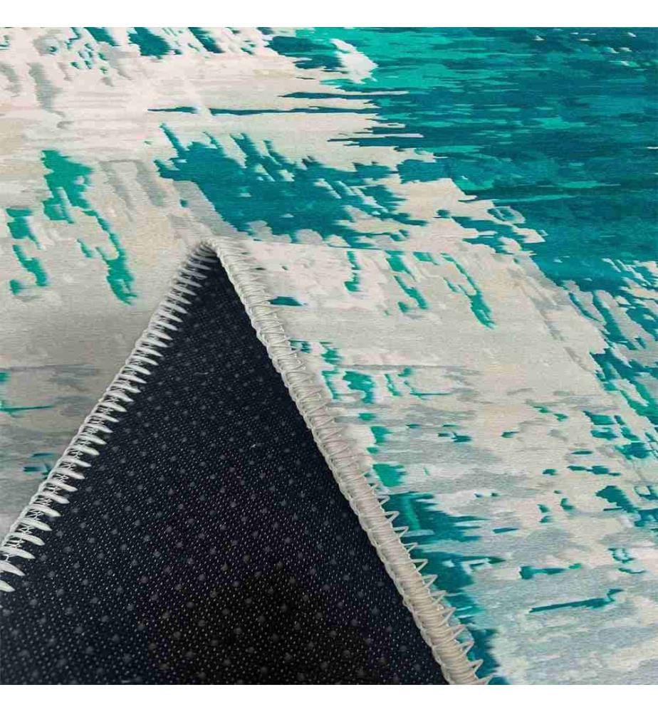 Tappeto, blu, 70% cotone - 30% ciniglia, 180 x 280 cm