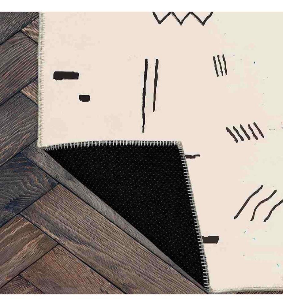 Tappeto, Crema, 70% cotone - 30% ciniglia, 80 x 200 cm