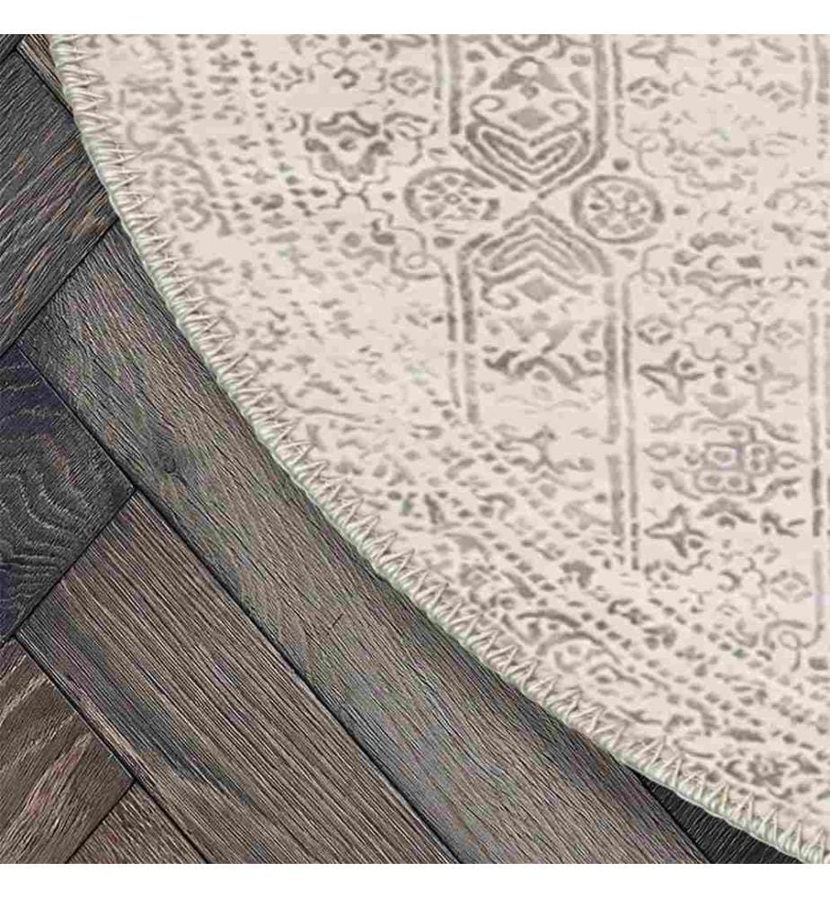 Tappeto, Grigio, 70% Cotone - 30% Ciniglia, Diametro: 200 cm