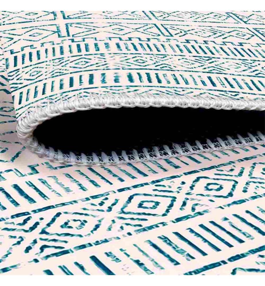 Tappeto, Blu, 70% cotone - 30% ciniglia, 60 x 100 cm