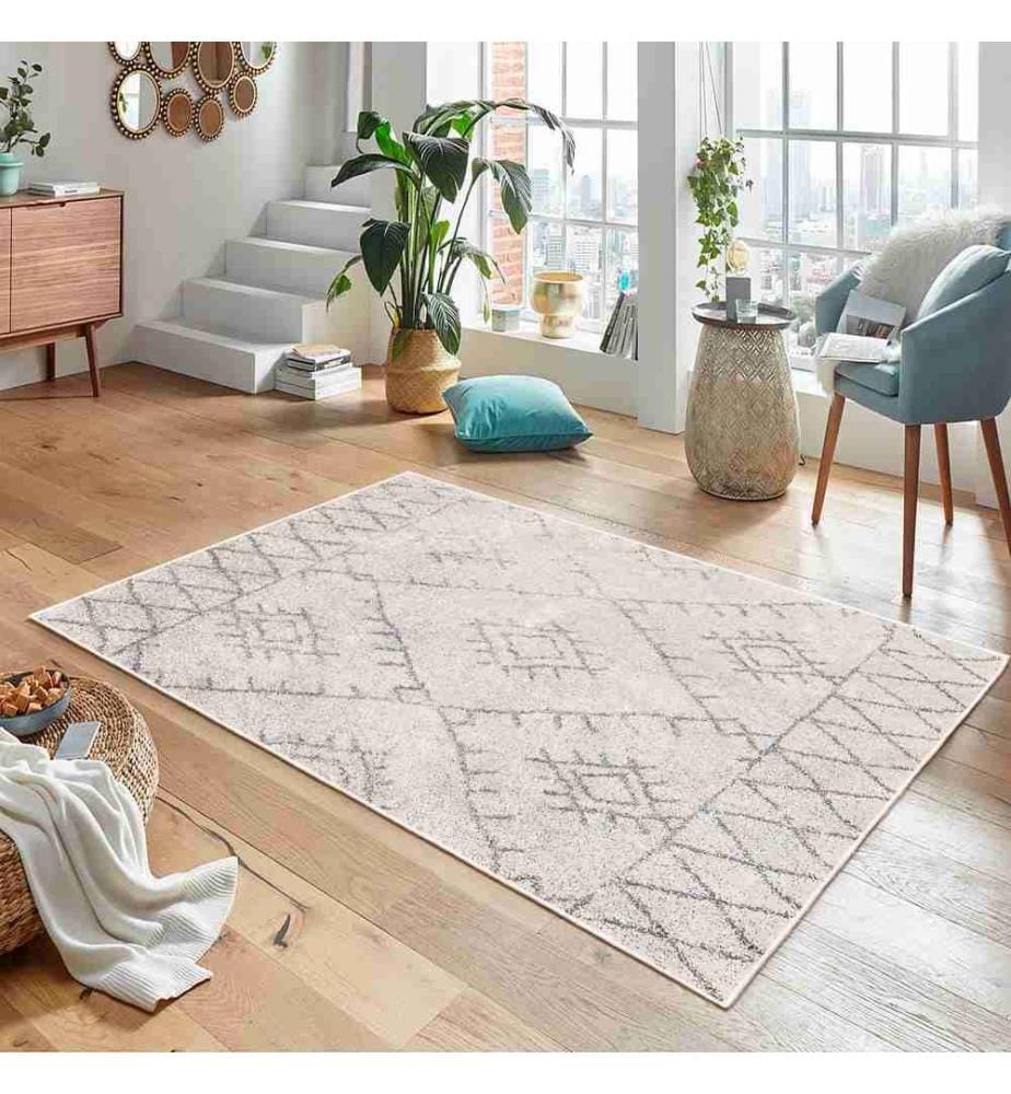 Tappeto, Crema, 70% cotone - 30% ciniglia, 120 x 180 cm