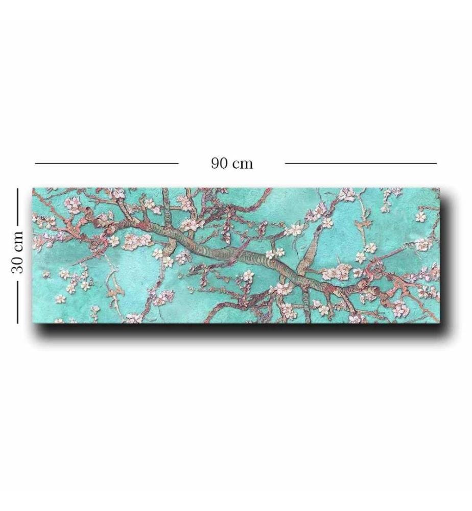 Decorative Canvas Painting, Blue, Pink, White, Canvas, Pine Wood Frame