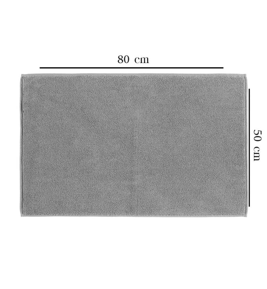 Bathmat, Dark Grey, 100% Cotton