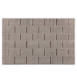 Badematte, Braun, 100% Baumwolle