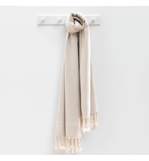 Fouta, serviette de plage, beige, 100 % COTON