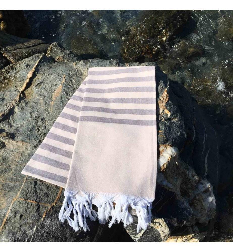 Fouta, Strandtuch, Braun, 100% Baumwolle, hochgradig wasserABSorbierend