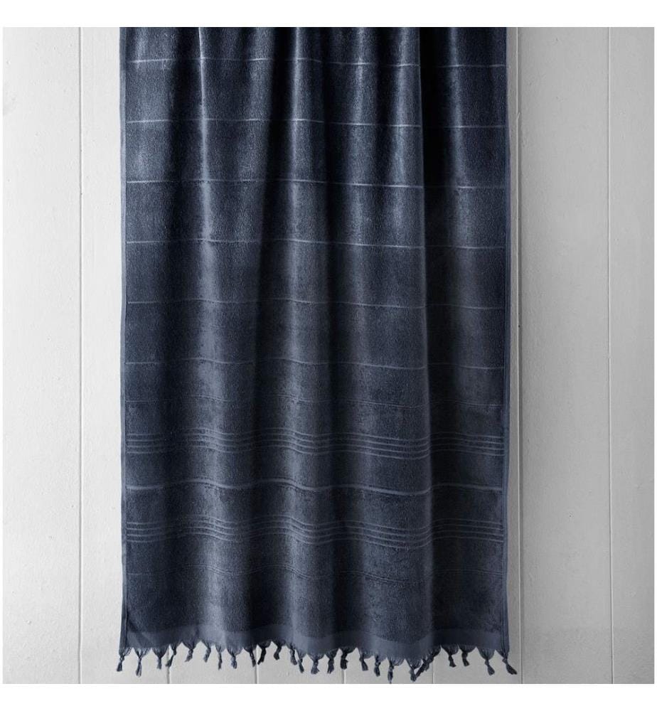 Fouta, Strandtuch, Anthrazit, Baumwolle
